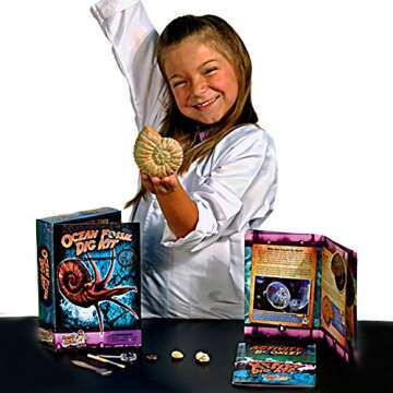 Discover with Dr. Cool Ocean Fossil Digging Science Kit