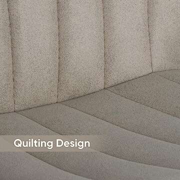 Nalupatio Bar Stools Set of 2 Modern Swivel Bar Chairs, Barstools Counter Height with High Backrest, Easy 3-5 Minute Assembly for Bar, Kitchen, Dining Room Beige