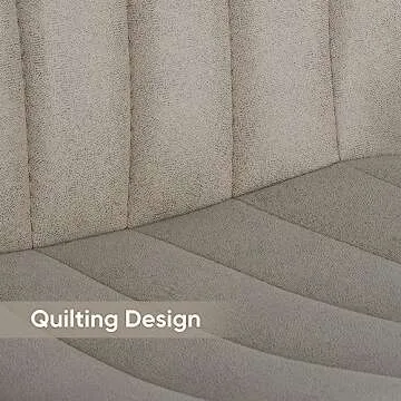 Nalupatio Bar Stools Set of 2 Modern Swivel Bar Chairs, Barstools Counter Height with High Backrest, Easy 3-5 Minute Assembly for Bar, Kitchen, Dining Room Beige