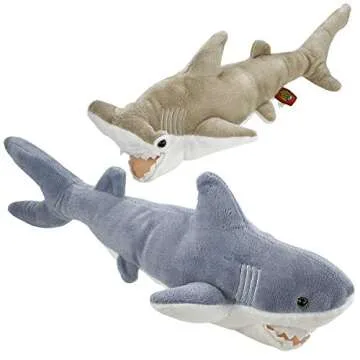 Bedwina Large Stuffed Shark Duo for Kids | 14" & 13"
