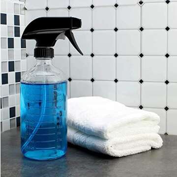 Cornucopia Brands 3-Setting Mist Spray & Stream Sprayer Replacement Parts (6-Pack); Fits Standard 8oz / 16oz Boston Round 28/400 Neck Bottles