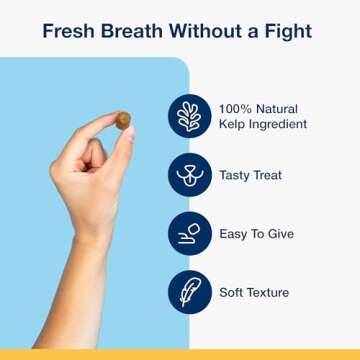 ProDen PlaqueOff Soft Chews with Organic Kelp - for Small & Medium Breed Dogs & Cats - Supports Norm...