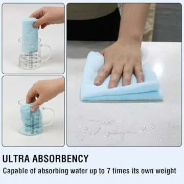 SOOWASH Microfiber Cleaning Cloth Roll for Efficient Cleaning