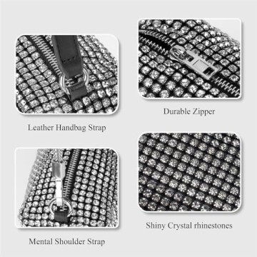 Stylish Rhinestone Evening Handbag for Parties and Weddings