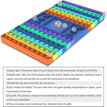 Pop It Toy Educational Board Game for Family Fun