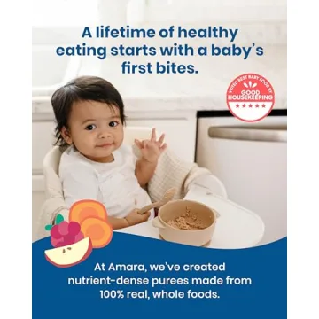 Amara Organic Baby Food Oats & Berries - Healthy Baby Cereal