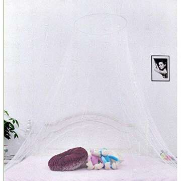 GOLF 1PCS Mosquito Nets, Insect Bug Protection Bed Canopy Elegant Lace Hanging Curtain, Ideal for Ho...