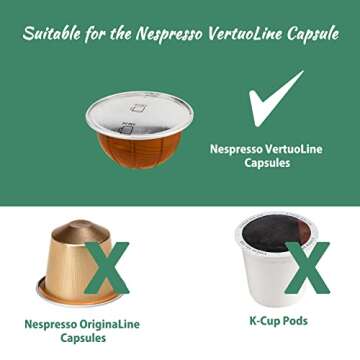 Pemtow Coffee Pod Holder Organizer Compatible With Nespresso Vertuo Capsules, Double-Deck Acrylic Vertuoline Pod Storage for Wall, Holds 30 Pods(Capsules Not Included)