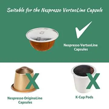 Pemtow Coffee Pod Holder Organizer Compatible With Nespresso Vertuo Capsules, Double-Deck Acrylic Vertuoline Pod Storage for Wall, Holds 30 Pods(Capsules Not Included)