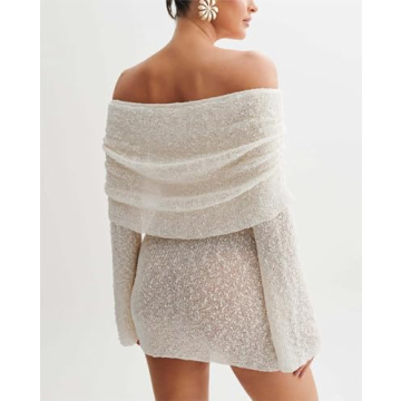 CUTEGAL Sexy Off Shoulder Maxi Dress for Vacation & Parties