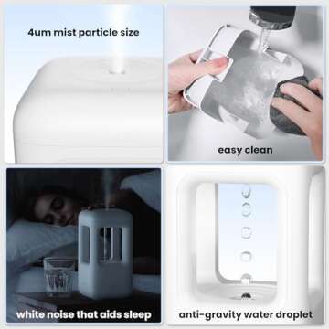 winben Humidifier for Bedroom - Quiet Ultrasonic Cool Mist