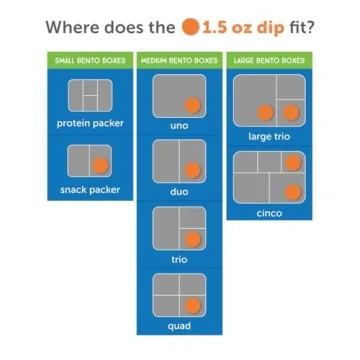 LunchBots Tiny Dips Condiment Containers Set of 3