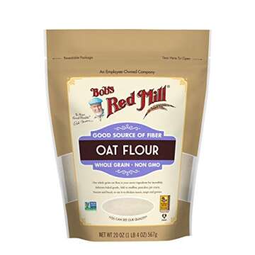 Bob's Red Mill Whole Grain Oat Flour, 22 oz, 2 pk