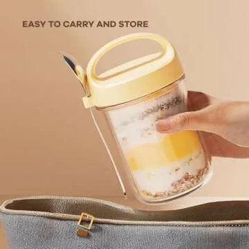 ZAZAWAWA Airtight Glass Overnight Oats Containers