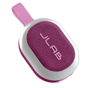 JLab Pop Party Portable Bluetooth Speaker, Mulberry - Perfect for Music Lovers!