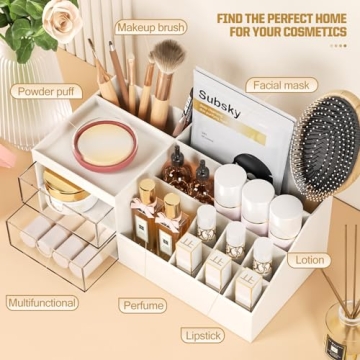 Stylish Subsky Makeup Organizer with Drawers for Beauty Essentials