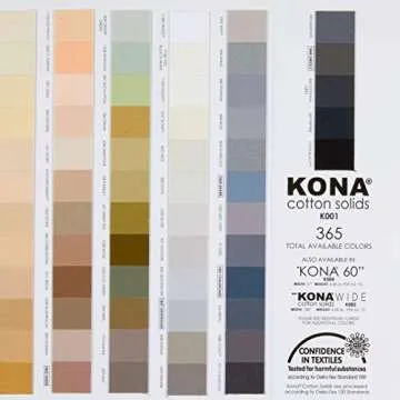Kona Cotton Color Card with 340 Fabric Swatches