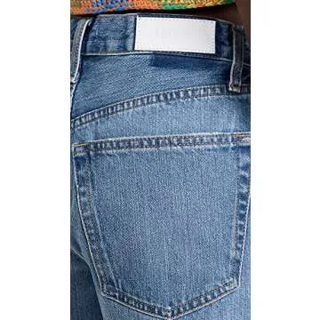 RE/DONE Women's 90s Low Slung Denim Shorts for Summer Style