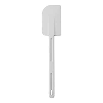 Rubbermaid Commercial Products Scraper Spatula/Food Scraper, 13.5-Inch, Dishwasher Safe, White, Heavy Duty Rubber Silicone Spatula for Resturant/Home Cooking/Baking