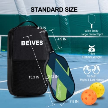 BEIVES Lightweight Pickleball Paddles Set of 4 for All
