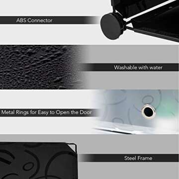 Toolsempire 6-Tier Shoe Rack Organizer Cabinet, 24 Pairs Plastic Shoe Storage Cabinet Free Standing Shoe Rack, Stackable Modular Shoe Storage for Entryway, Closet(Black)