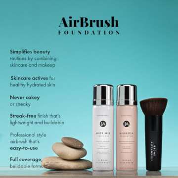 MagicMinerals AirBrush Foundation Set - 3pc Anti-aging Makeup Kit