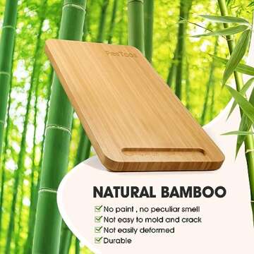 Bamboo Sliding Tray for Heavy Kitchen Appliances - Counter Slider for Stand Mixer, Air Fryer, Coffee...