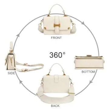 LL LOPPOP Crossbody Bags for Women Leather Small Cross Body Purses Designer Handbags Shoulder Purse Evening Bag