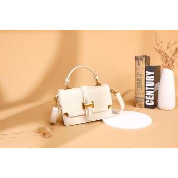 LL LOPPOP Crossbody Bags for Women Leather Small Cross Body Purses Designer Handbags Shoulder Purse Evening Bag