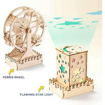 STEM Wood Craft Kit for Kids - 5 Projects in 1