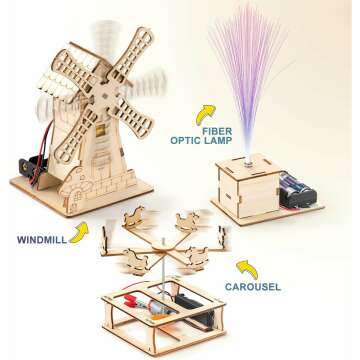 STEM Wood Craft Kit for Kids - 5 Projects in 1