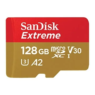 SanDisk 128GB Extreme microSD Card for 4K UHD Videos