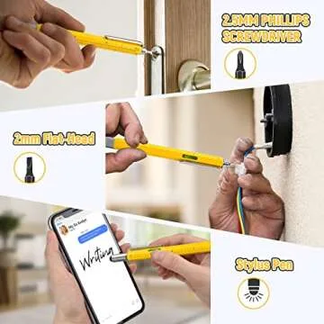 BIIB Gifts for Men, Multitool Pen Birthday Gifts for Men, Cool Gadgets Gifts for Him, Mens Gifts for Boyfriend, Husband, Grandpa, Gifts for Dad Who Wants Nothing, Unique Tools for Men, DIY Handyman