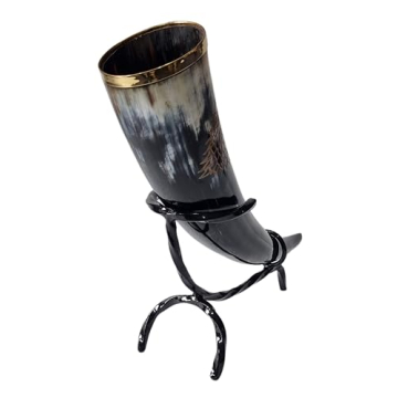 Handcrafted Game of Thrones Ale Horn - House Stark Gift