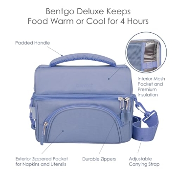 Bentgo Deluxe Lunch Bag - Insulated & Stylish Tote