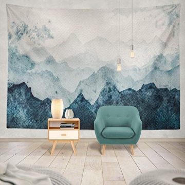 Summor Blue Mountains Tapestry 60X80 Inch Wall Art