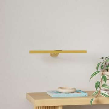 ReyeeInc Picture Light Battery Operated, 16 Inch Picture Light and Cordless Wall Art Lighting with R...