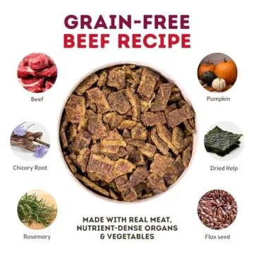 Only Natural Pet MaxMeat Holistic Air Dried Dry Dog Food - High Protein, Grain Free, Real Meat - Bee...