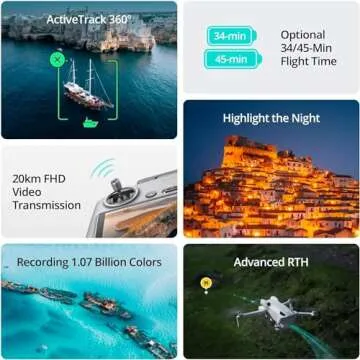 DJI Mini 4 Pro Folding Drone with RC 2 Remote (With Screen) Fly More Combo, 4K HDR Video, Under 249g, Omnidirectional Sensing, 3 Batteries Bundle with 1 Year DJI Care Refresh Plan & Accessories