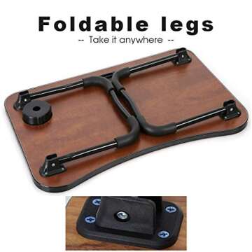 Comfortable Laptop Tray Table for Bed & Couch Use