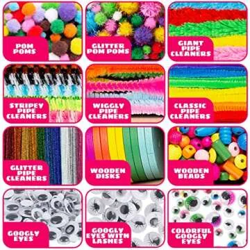 Blue Squid Arts & Crafts Chest - 3000+ Deluxe Art Supplies Box