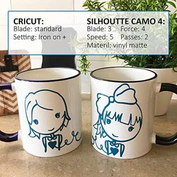 Lya Vinyl 74 Pack Permanent Vinyl for Cricut - Self Adhesive Vinyl with 2 Transfer Paper for Decor S...