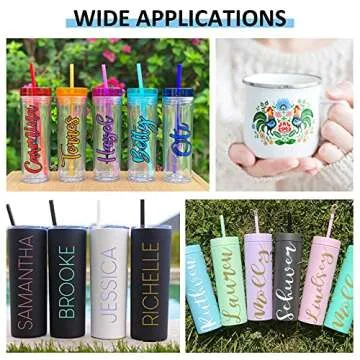 Lya Vinyl Permanent Vinyl Pack for Cricut 40 Colors and Transfer Paper