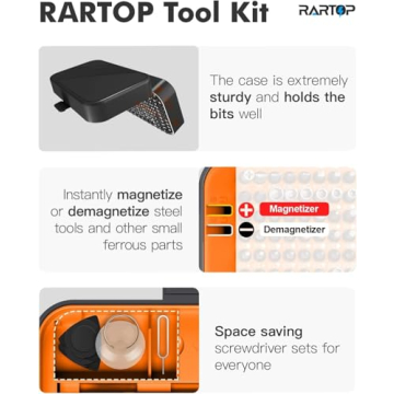 RARTOP Precision Screwdriver Set 130 in 1 Repair Tool Kit