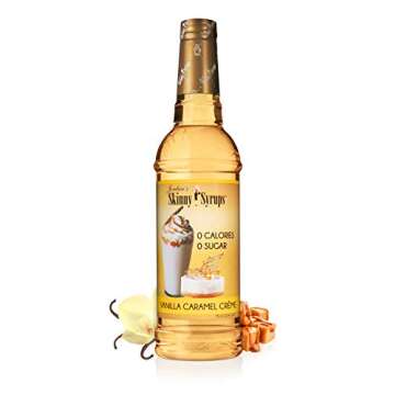 Jordan's Skinny Syrups Sugar Free Coffee Syrups, Cinnamon Dolce and Vanilla Caramel Creme Flavors (2 Pack)