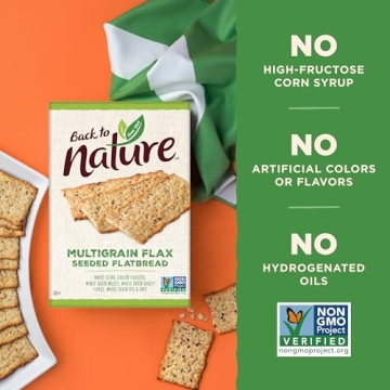 Back to Nature Multigrain Flax Seeded Crackers for Healthy Snacking