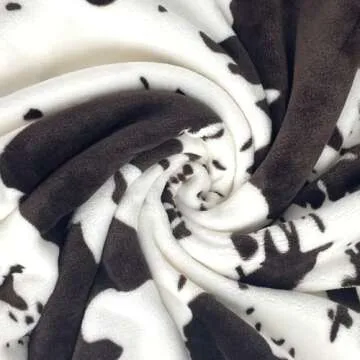 Cute Cow Print Blanket for All Ages Cozy and Soft