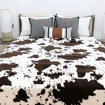 Cute Cow Print Blanket for All Ages Cozy and Soft
