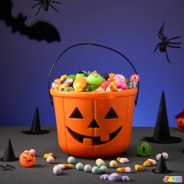 JOYIN 6PCS Halloween Trick or Treat Pumpkin Buckets for Kids