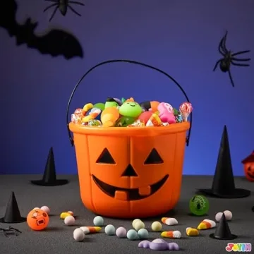 JOYIN 6PCS Halloween Trick or Treat Pumpkin Buckets for Kids
